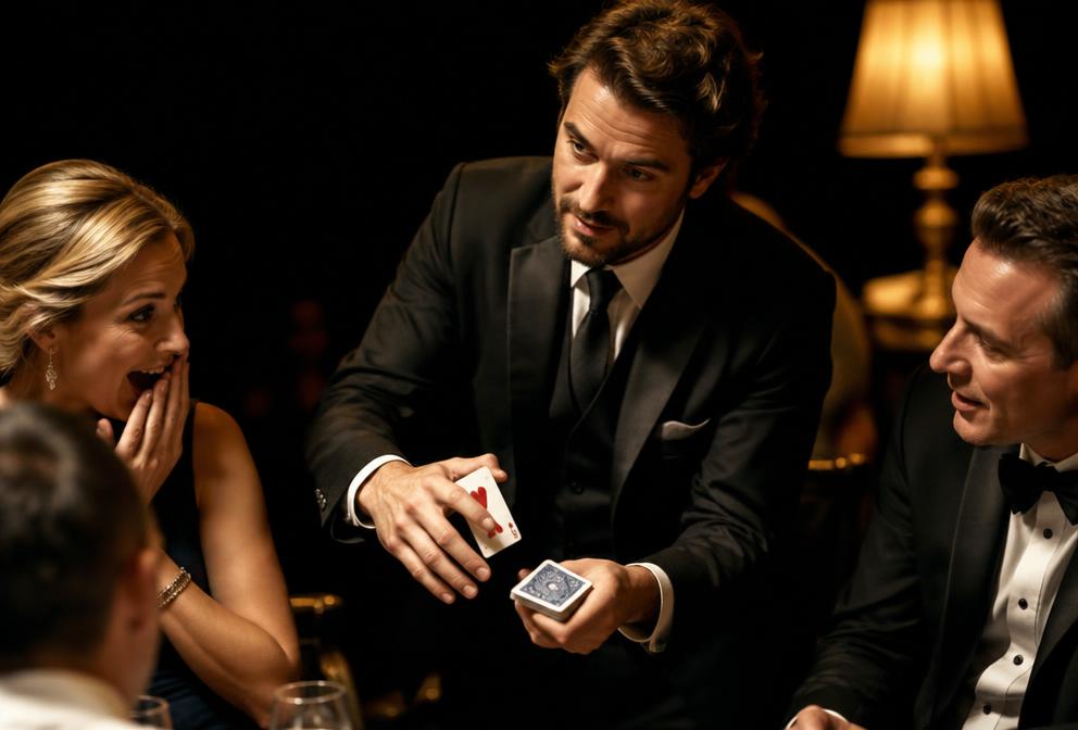 Magicians performing live